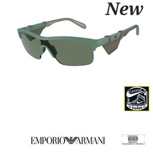 Emporio Armani EA 4218 6102/76 145 2N Matte Green/Grey Shield Sunglasses